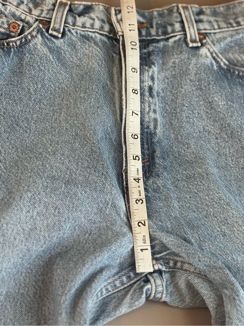 Levi's 512 vintage 90s Light wash Blue Slim tapered Denim Jeans size 13 Short - Picture 10 of 11